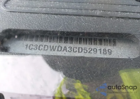 2012 Dodge Caliber Sxt из США, поврежденный, VIN 1C3CDWDA3CD529189